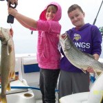 Kids and Dads and FUN Fishing on Lake Michigan