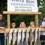 Kids and Dads and FUN Fishing on Lake Michigan