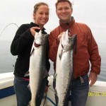 First Salmon Catch of 2014 – Watta Honeymoon!