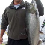 16 lb Salmon while Fishing on a Manitou Island Tour
