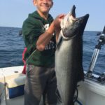 Watta Bite 26 lb. King Salmon on Lake Michigan